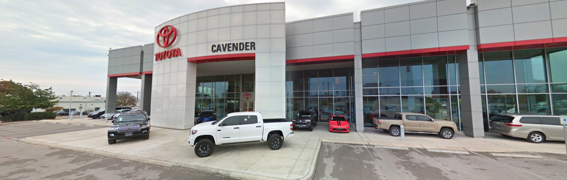 Exterior view of Cavender Toyota dealership