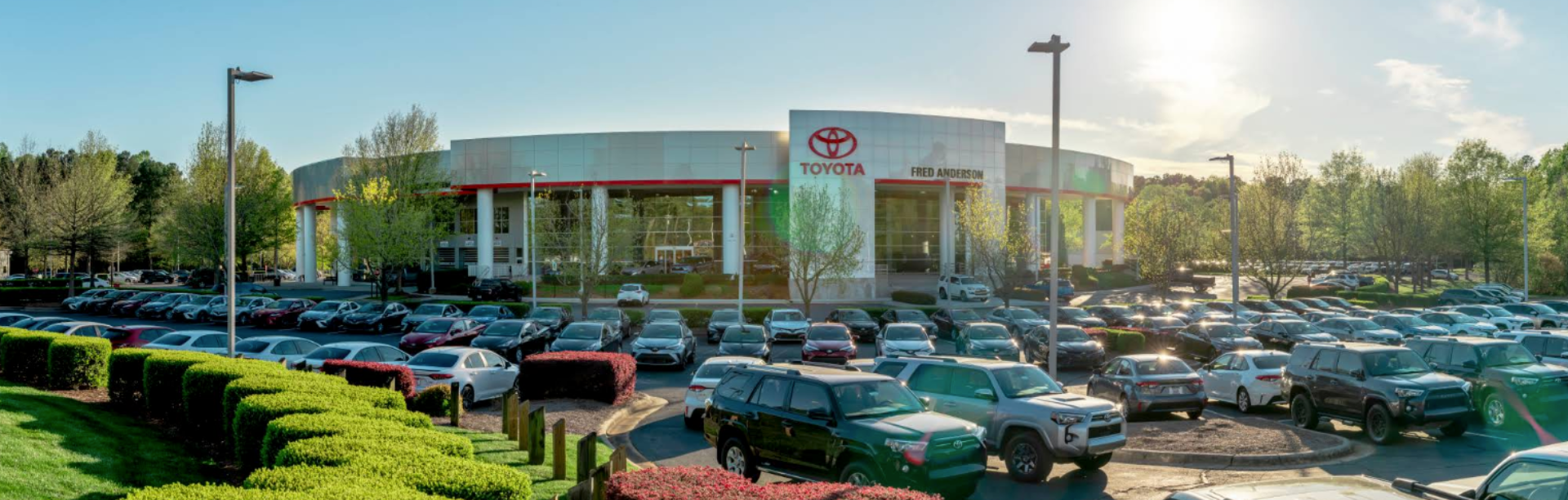 Exterior view of Fred Anderson Toyota of Raleigh
