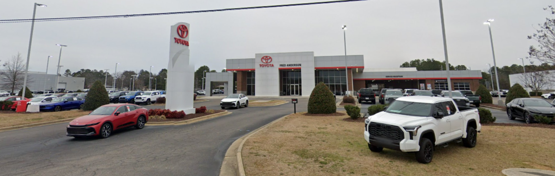 Exterior view of Fred Anderson Toyota of Sanford