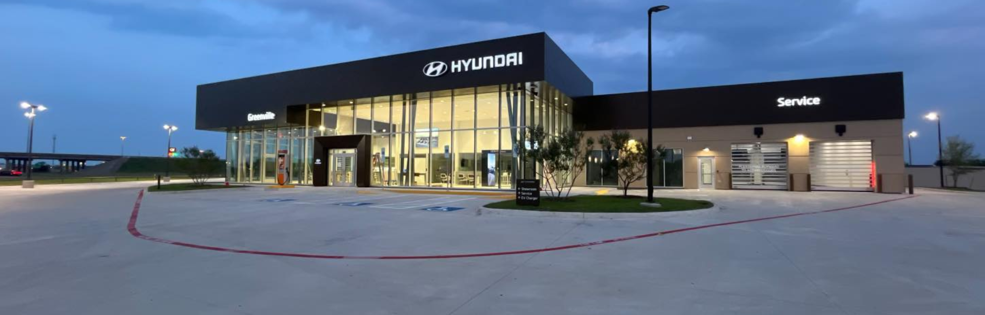 Exterior view of Hyundai of Greenville dealership