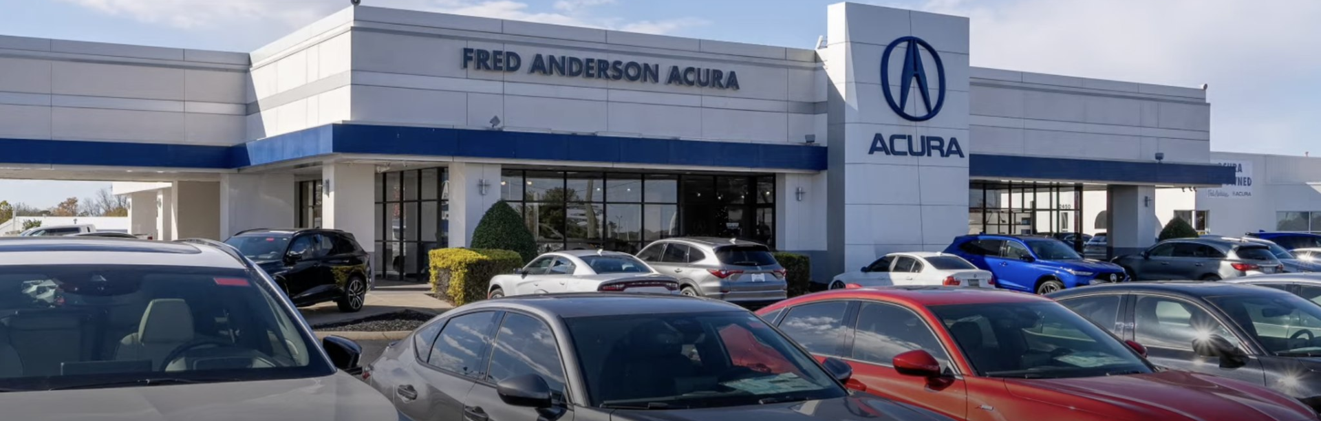 Exterior view of Fred Anderson Acura dealership