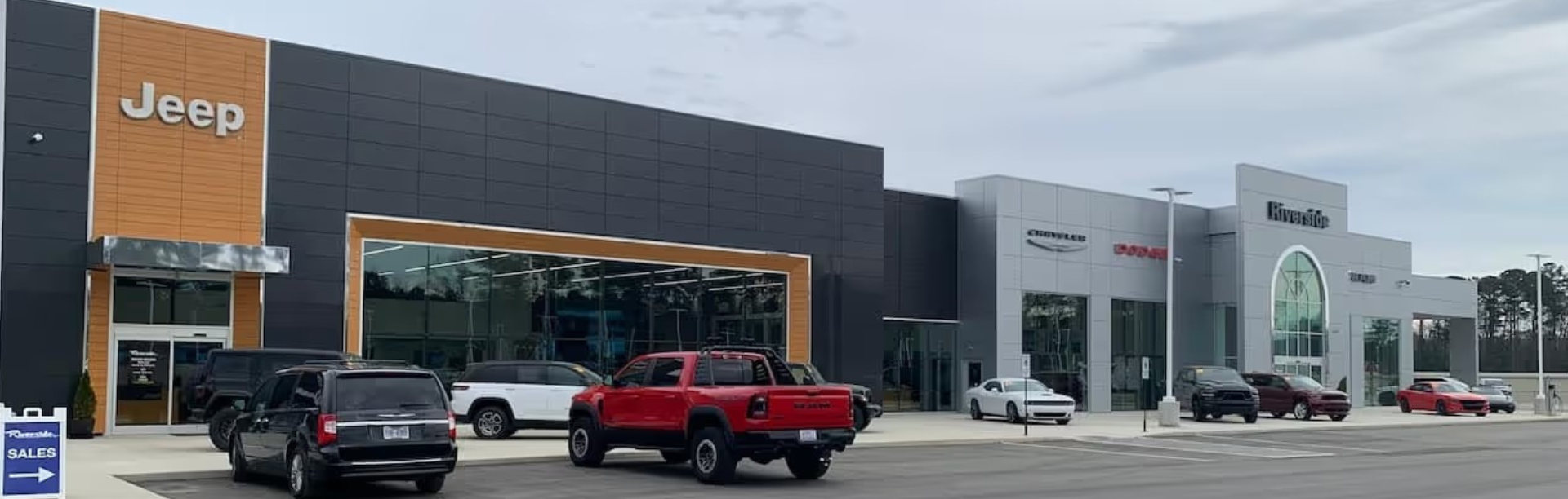 Exterior view of Riverside Chrysler Dodge Jeep Ram