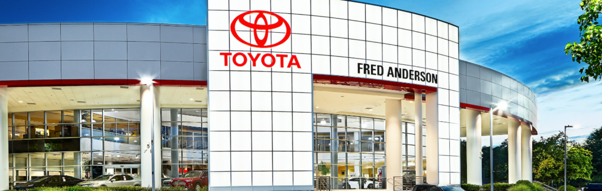 Exterior view of Fred Anderson Toyota of Raleigh