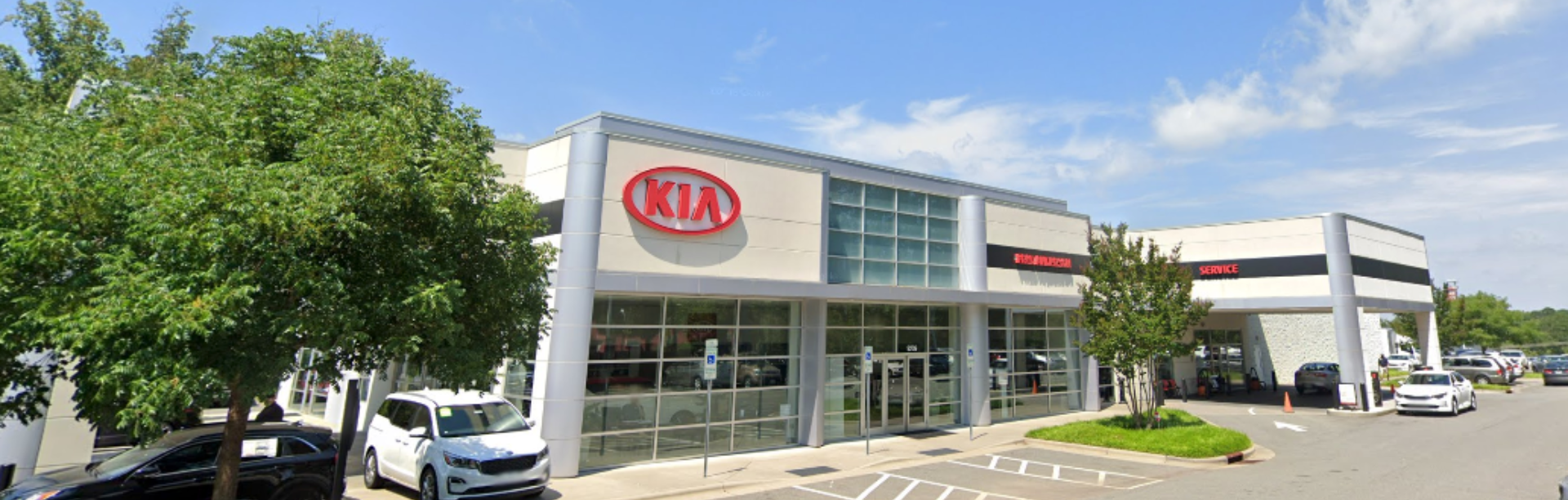 Exterior view of Fred Anderson Kia of Raleigh