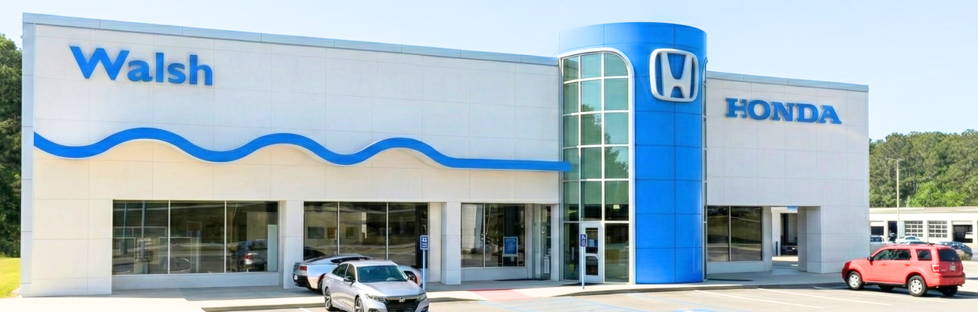 Exterior view of Walsh Honda