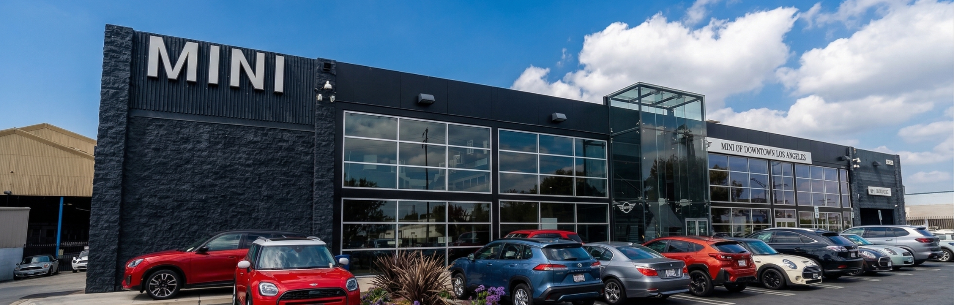 Exterior view of Mini of Downtown Los Angeles dealership