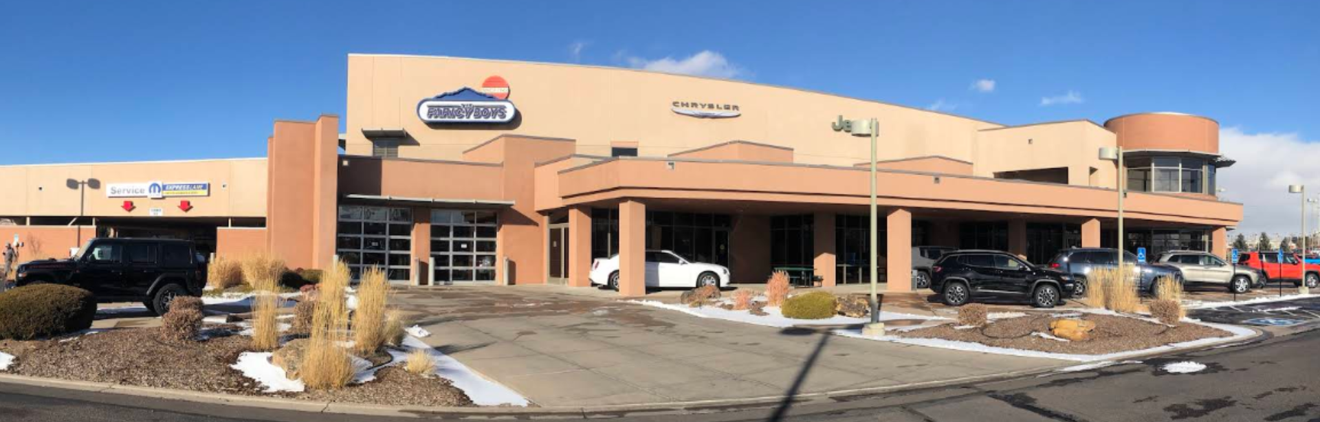 Exterior view of Faricy Chrysler Jeep dealership