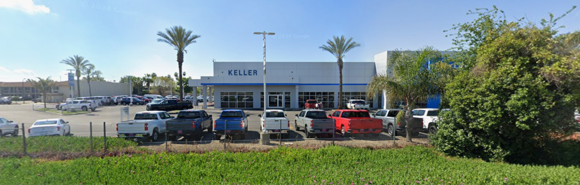 Exterior view of Keller Motors dealership
