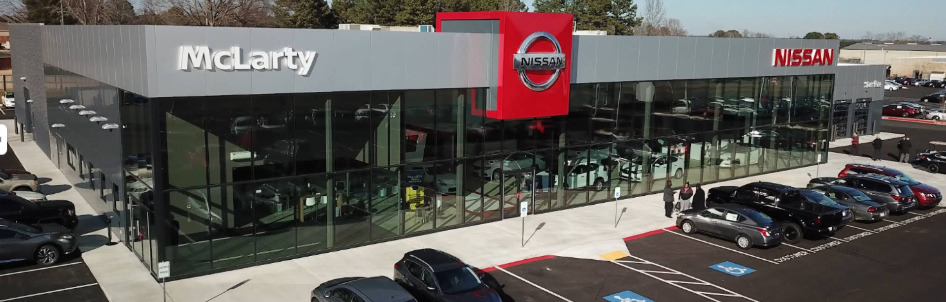Exterior view of McLarty Nissan of Benton dealership