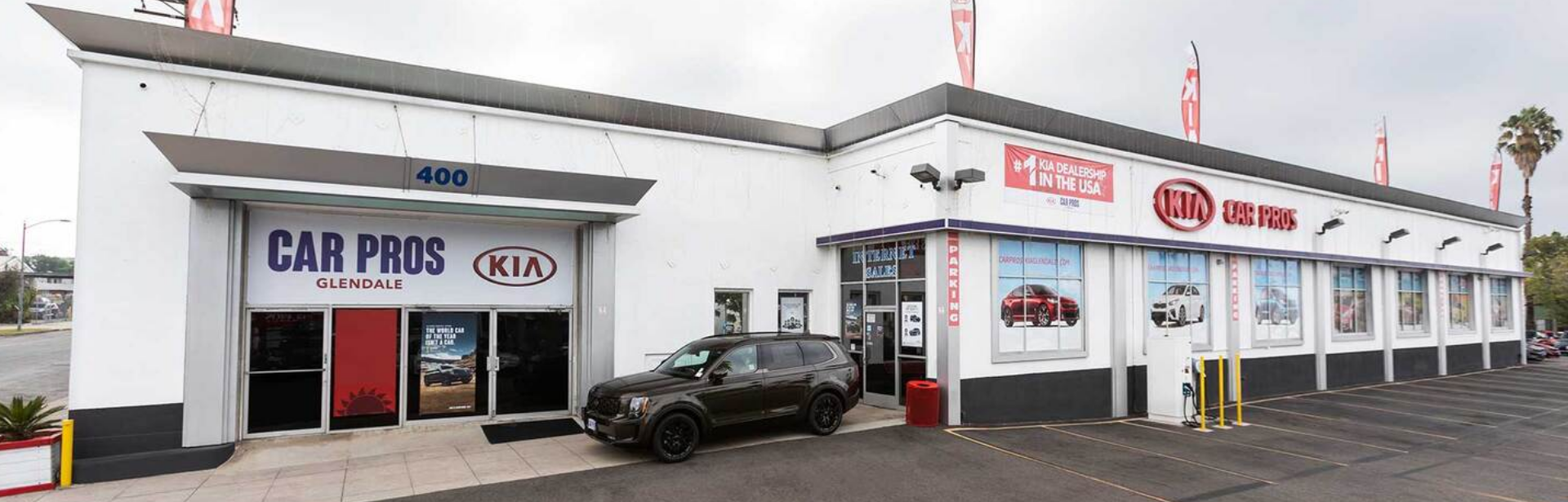 Exterior View of Car Pros Kia Glendale