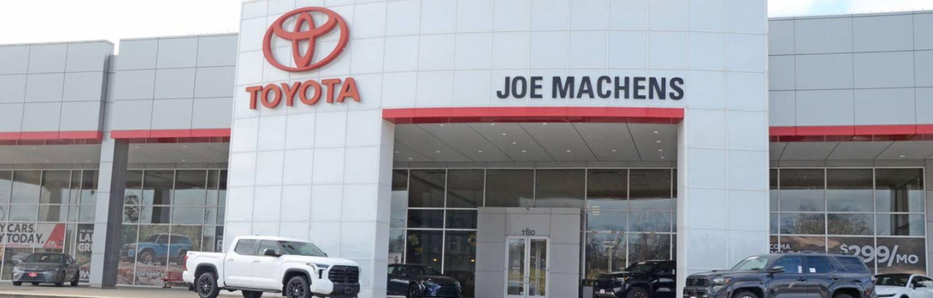 Exterior view of Joe Machens Toyota dealership