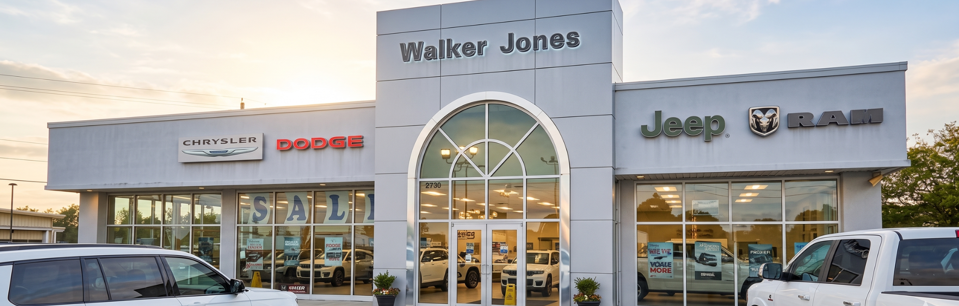 Storefront Walker Jones Chrysler Dodge Jeep Ram.