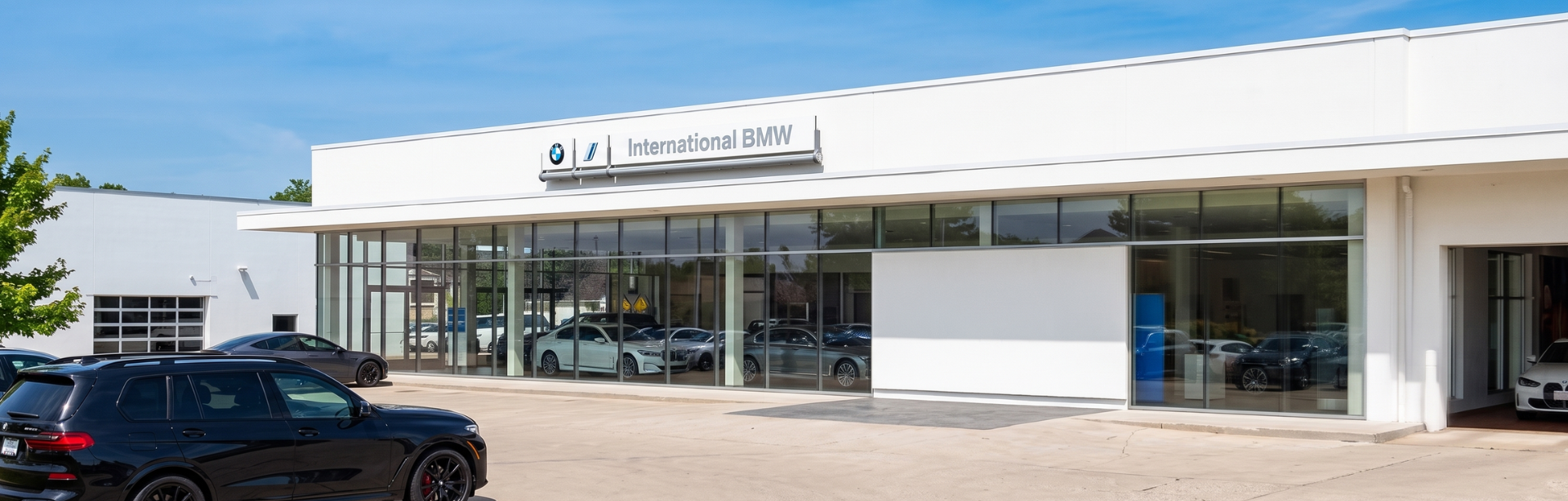 International BMW store front.